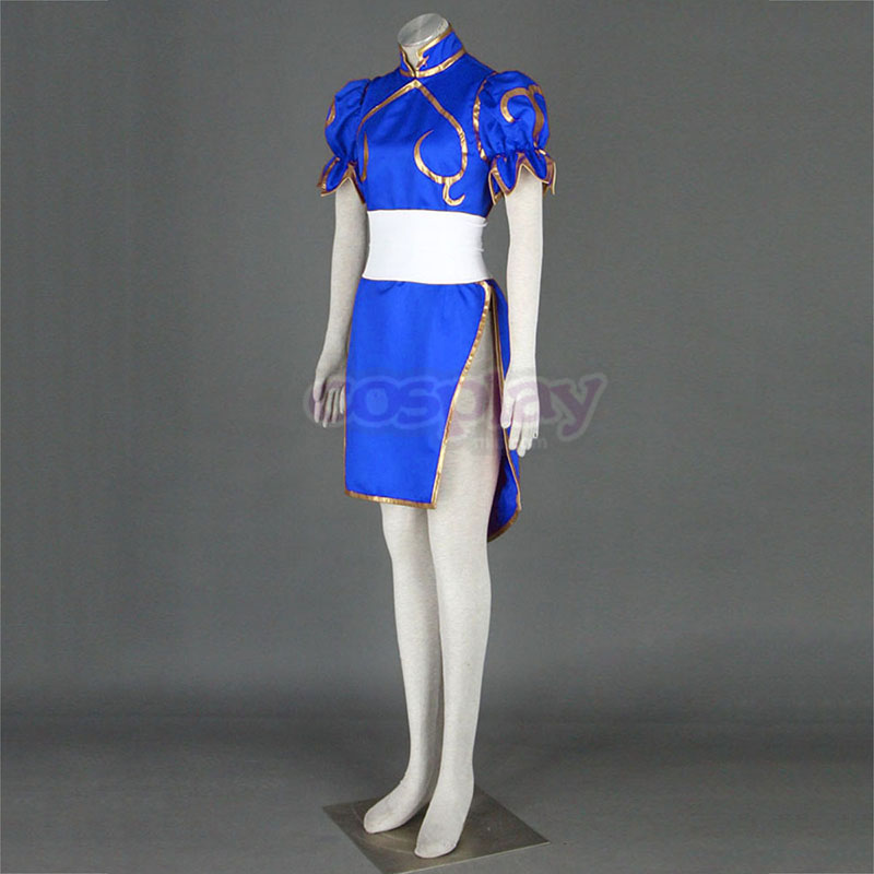 Street Fighter Chun-Li 1 Blue Cosplay Costumes South Africa