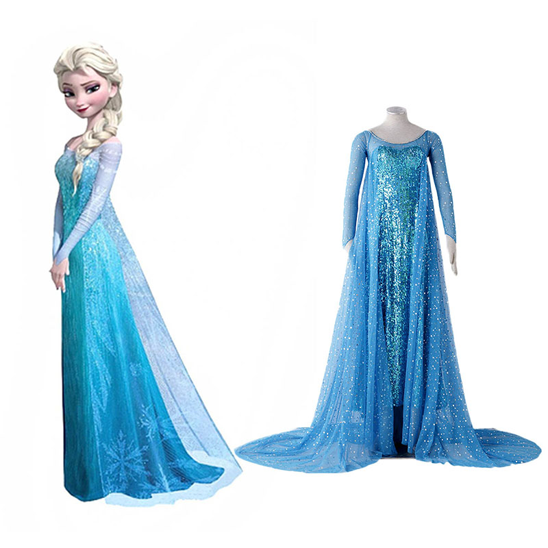 Frozen Elsa 1 Blue Cosplay Costumes South Africa