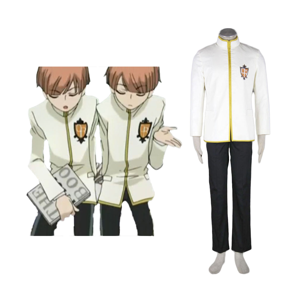 Ouran High School Host Club Male Uniforms Yellow Cosplay Costumes South Africa