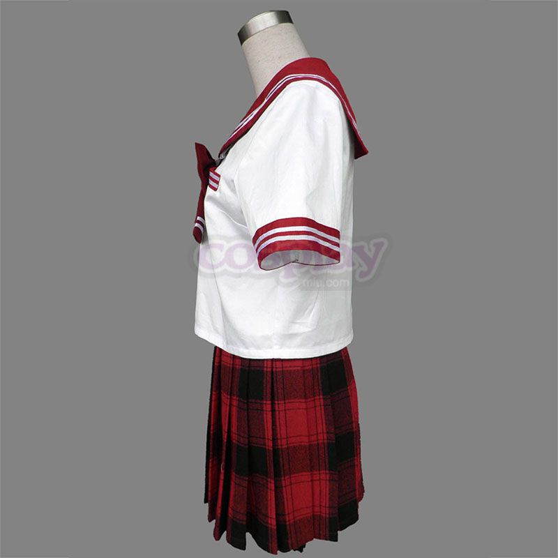 Sailor Uniform 6 Red Grid Cosplay Costumes South Africa