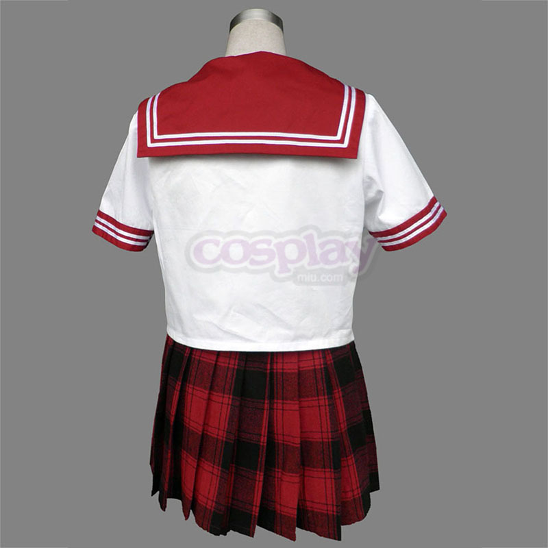 Sailor Uniform 6 Red Grid Cosplay Costumes South Africa