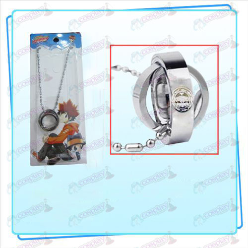 Reborn! Accessories big empty double ring necklace (card)