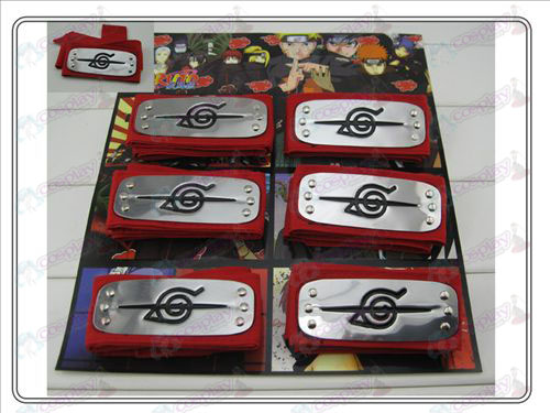 Naruto 6 fitted headband red rebel forbearance