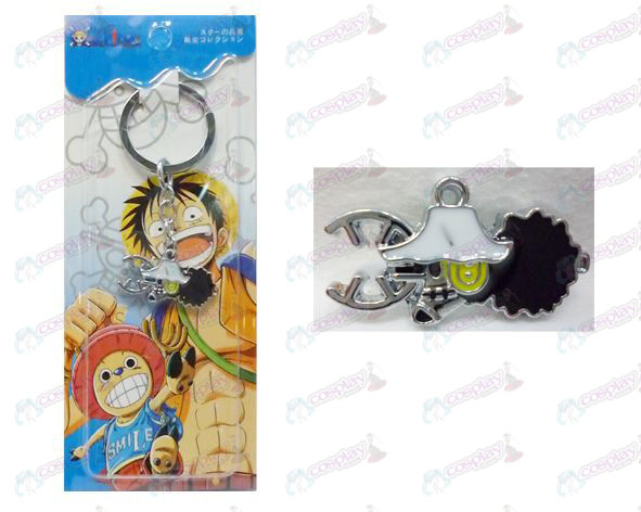 One Piece Accessories years Houwusuopu logo keychain