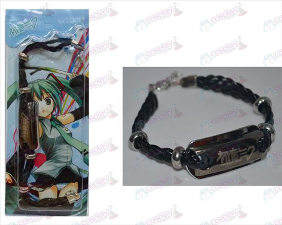 Hatsune shuangpai leather bracelet