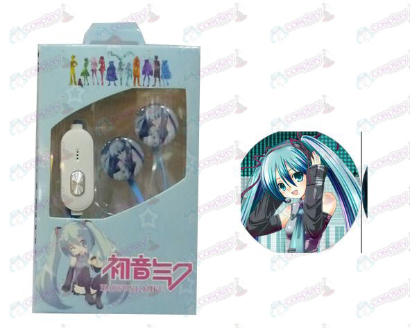 Flat wire voice headset can Hatsune -1