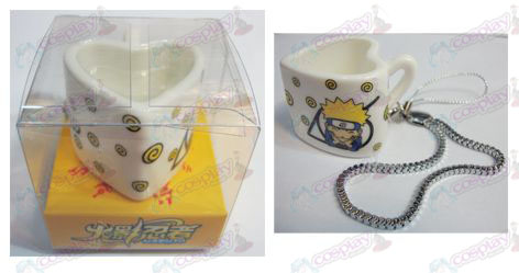 Naruto heart-shaped ceramic cup Strap