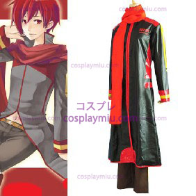 Vocaloid Akaito Red and Black Cosplay Costume