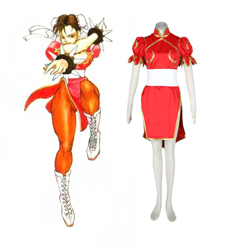 Street Fighter Chun-Li 4 Red Cosplay Costumes South Africa