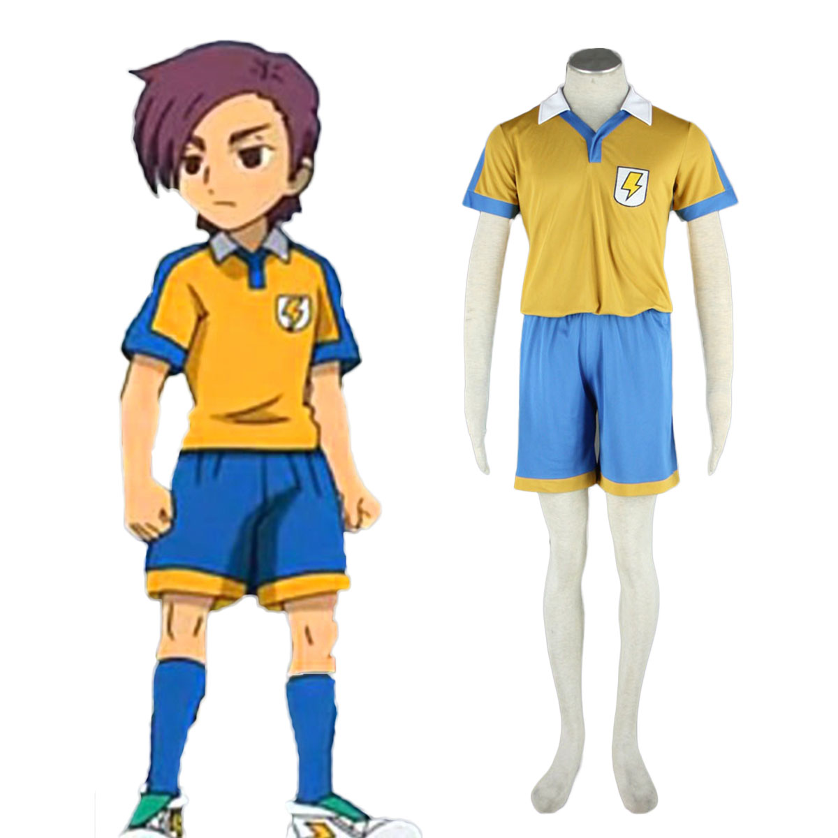 Inazuma Eleven Raimon Summer Soccer Jersey 2 Cosplay Costumes South Africa