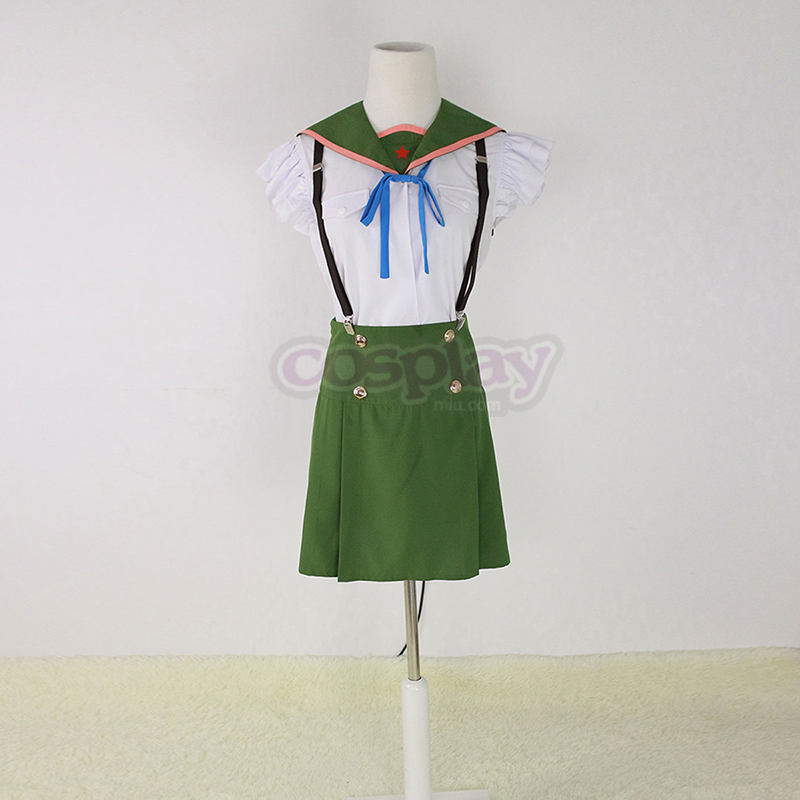 School-Live! Ebisuzawa Kurumi 1 Green Sailor Cosplay Costumes South Africa