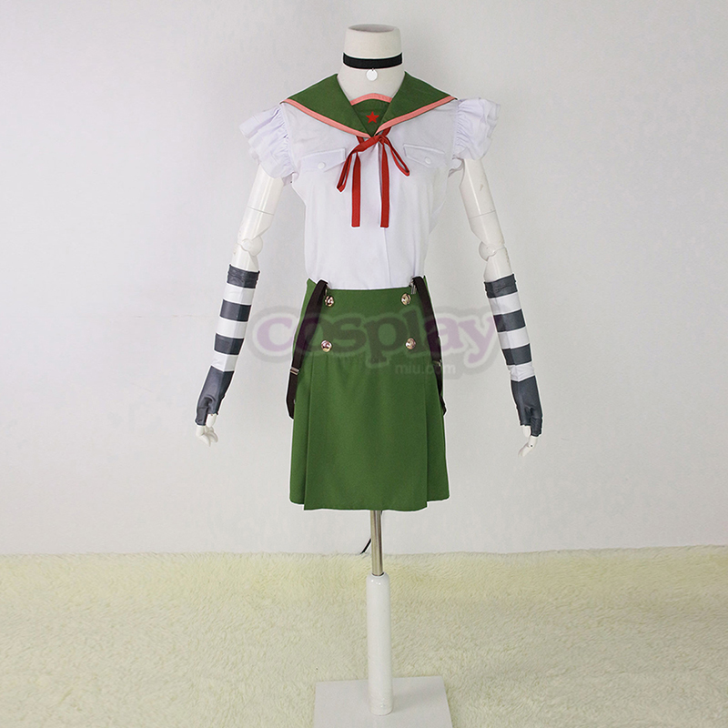 School-Live! Ebisuzawa Kurumi 1 Green Sailor Cosplay Costumes South Africa