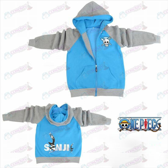 One Piece Accessories Sunkist logo fork sleeve zipper hoodie sweater