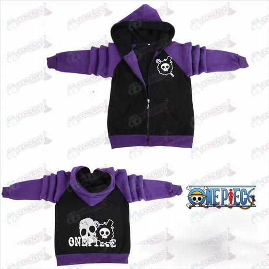 One Piece Accessories Brook flag fork sleeve zipper hoodie sweater