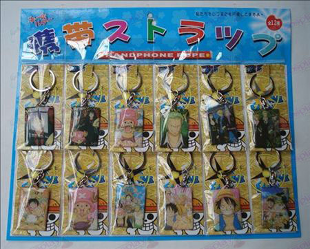 One Piece Accessories12 boards mounted Keychain