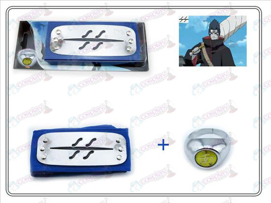Naruto rebel fog blue headband + Nan Zi Ring Collector's Edition