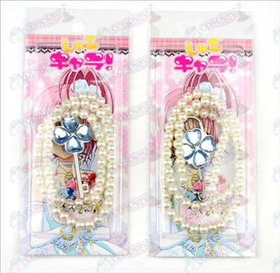 Blister card Shugo Chara! Accessories necklace (blue) a