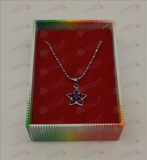 Lucky Star Accessories Diamond Necklace (Purple)