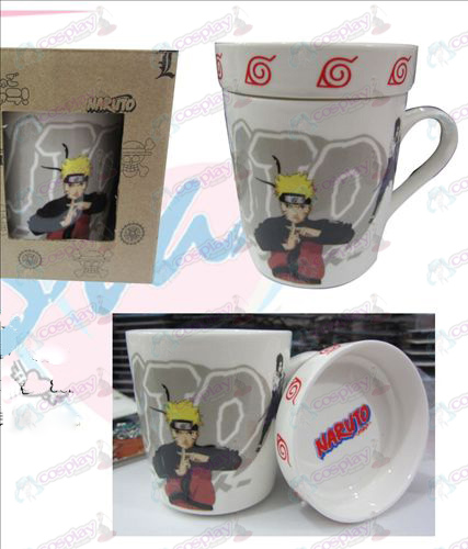 Cartoon ceramic cup (with lid) Naruto