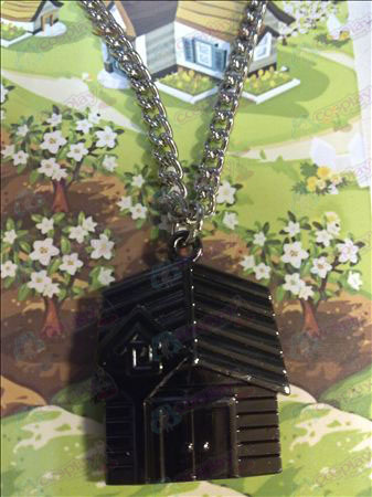 QQ Ranch necklace (black chain)