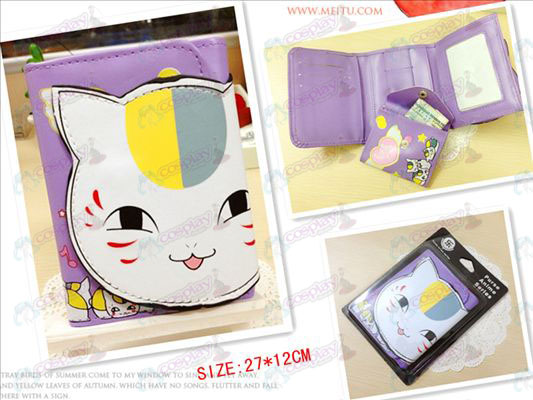 Natsume's Book of Friends Accessories Cat teacher bulk wallet (eyes open)
