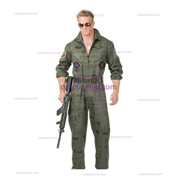 Top Gun Air Force Army Flight Suit Halloween Costume