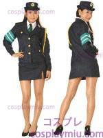 Sexy Adult Five-Piece Lady Police Costume