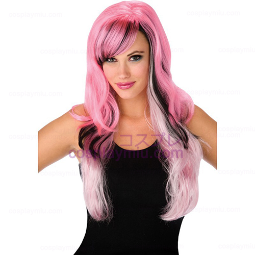 Gothic Pink and Black Adult Wig