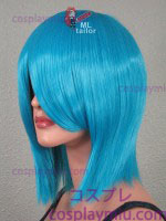 15" Teal Blue Straight Cosplay Wig