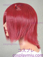 14" Dark Red Layered Cosplay Wig