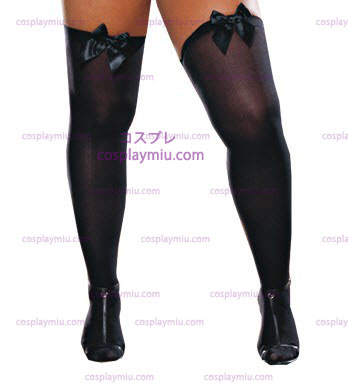 Opaque Thigh High with Bow